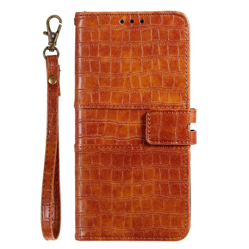 Θήκη Flip Huawei P40 Pro Croc Effect Leather Style