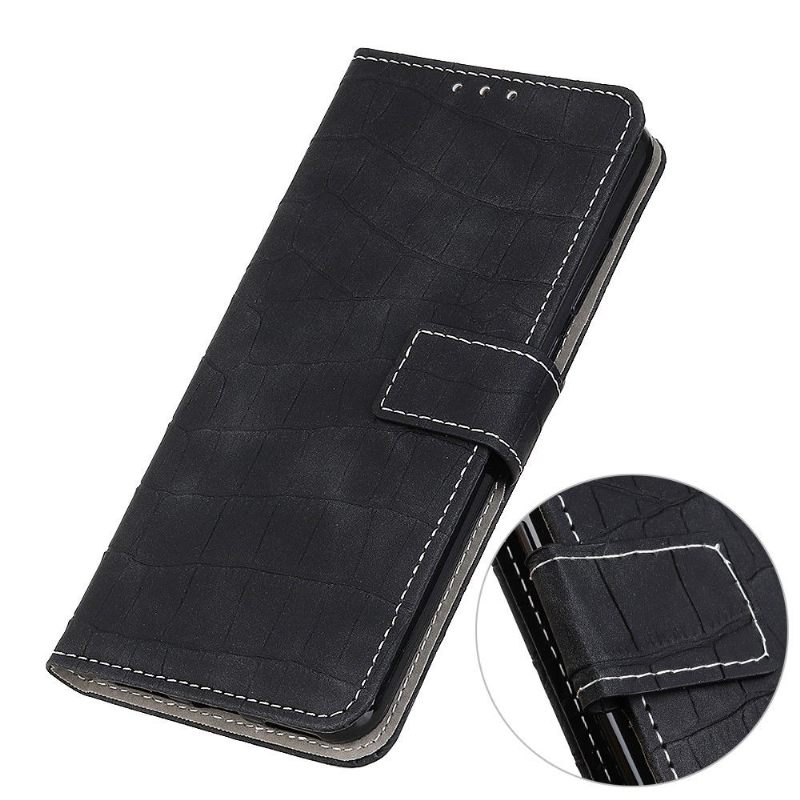Κάλυμμα Asus Zenfone 8 Imitation Leather Croc Look