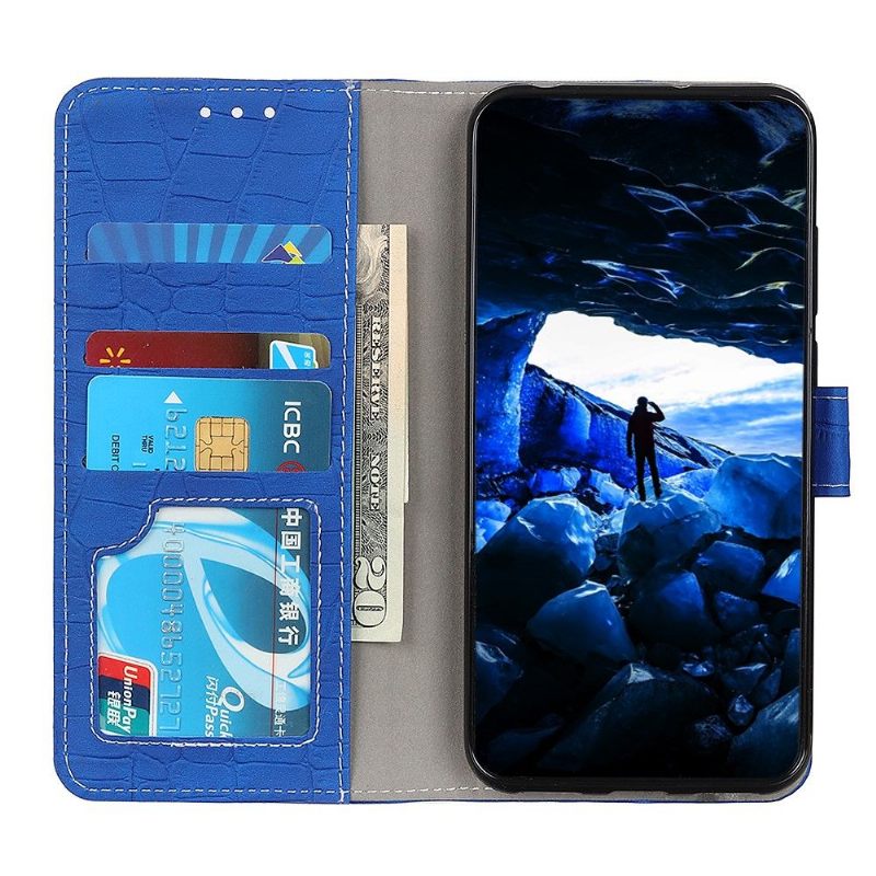 Κάλυμμα Asus Zenfone 8 Imitation Leather Croc Look