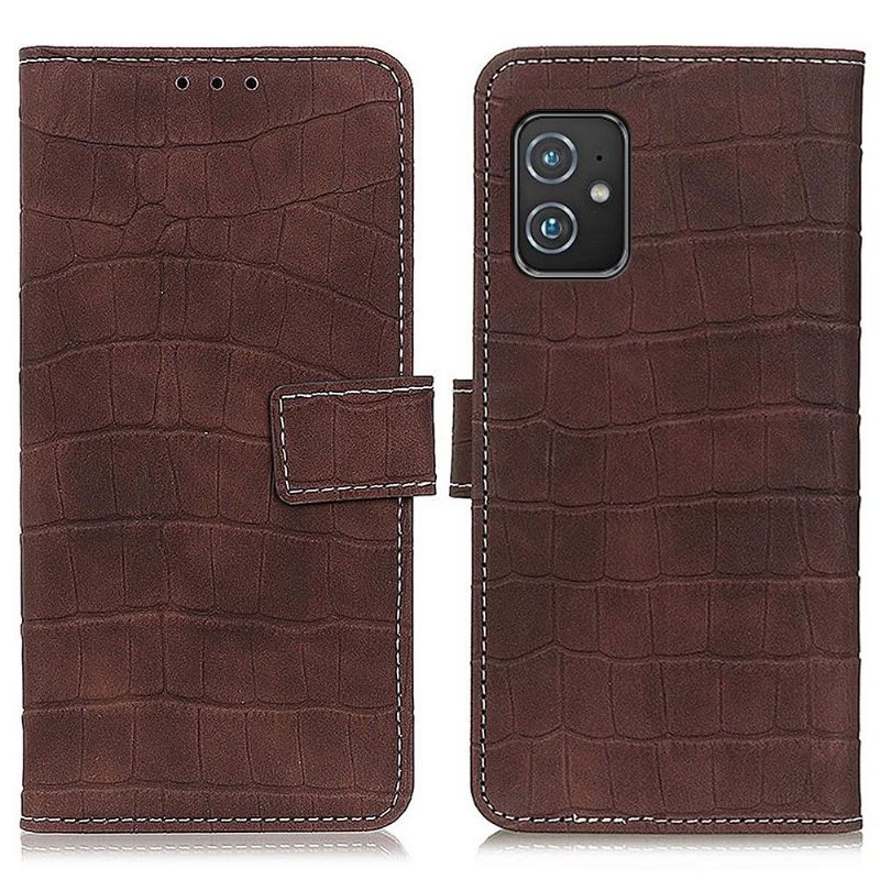 Κάλυμμα Asus Zenfone 8 Imitation Leather Croc Look