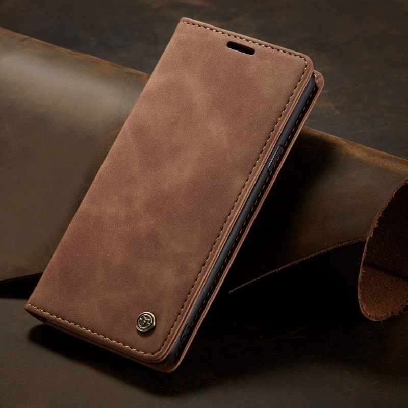 δερματινη θηκη Samsung Galaxy S9 Plus Faux Leather - Wine Red