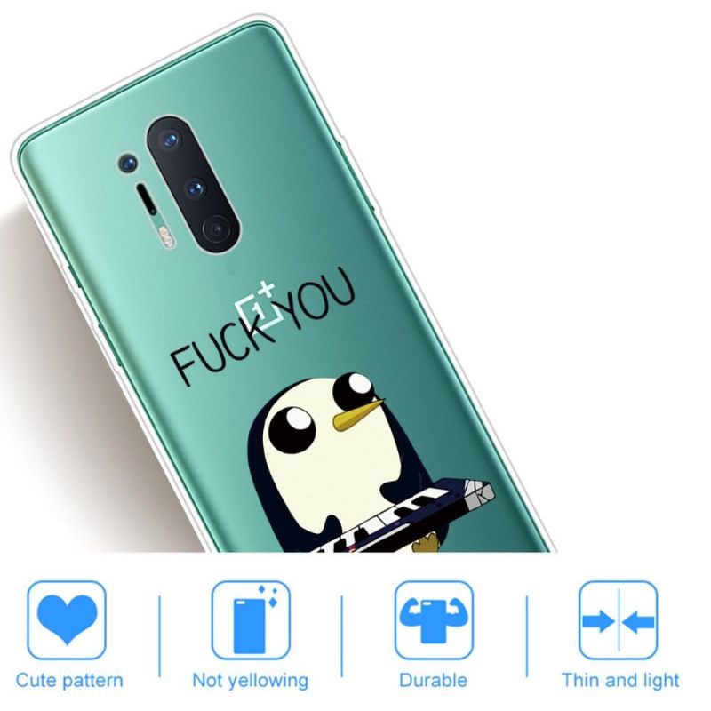 θηκη κινητου OnePlus 8 Pro Penguin Piano"fuck You"