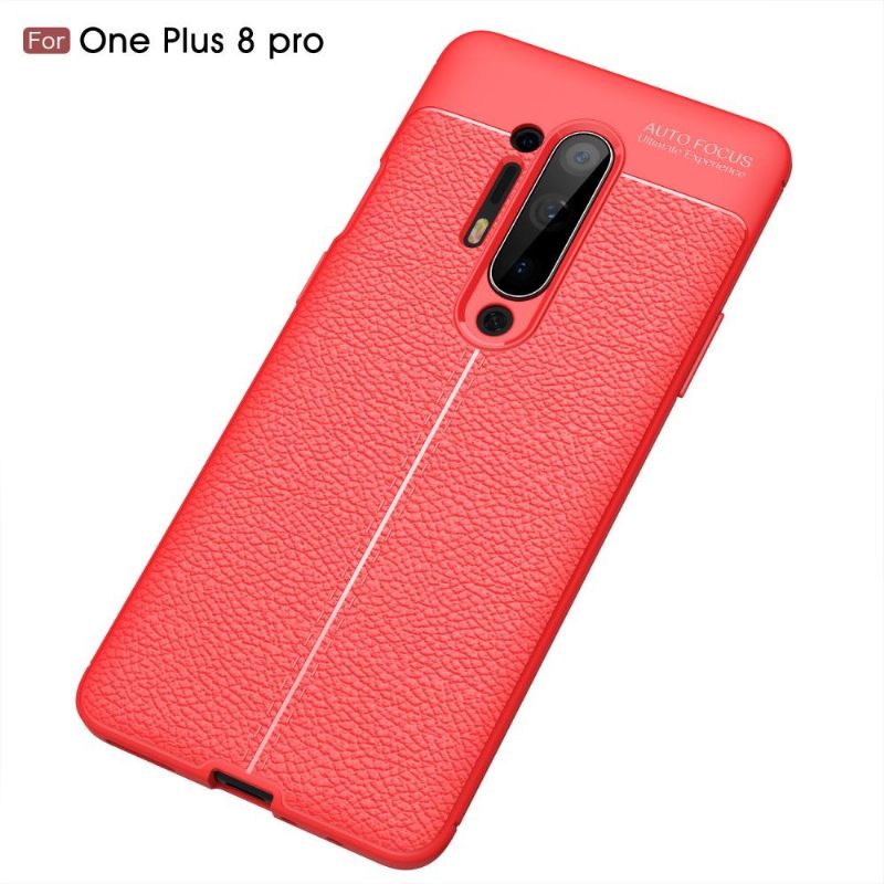 θηκη κινητου OnePlus 8 Pro Ζελ Φινιρίσματος Από Ψεύτικο Δέρμα