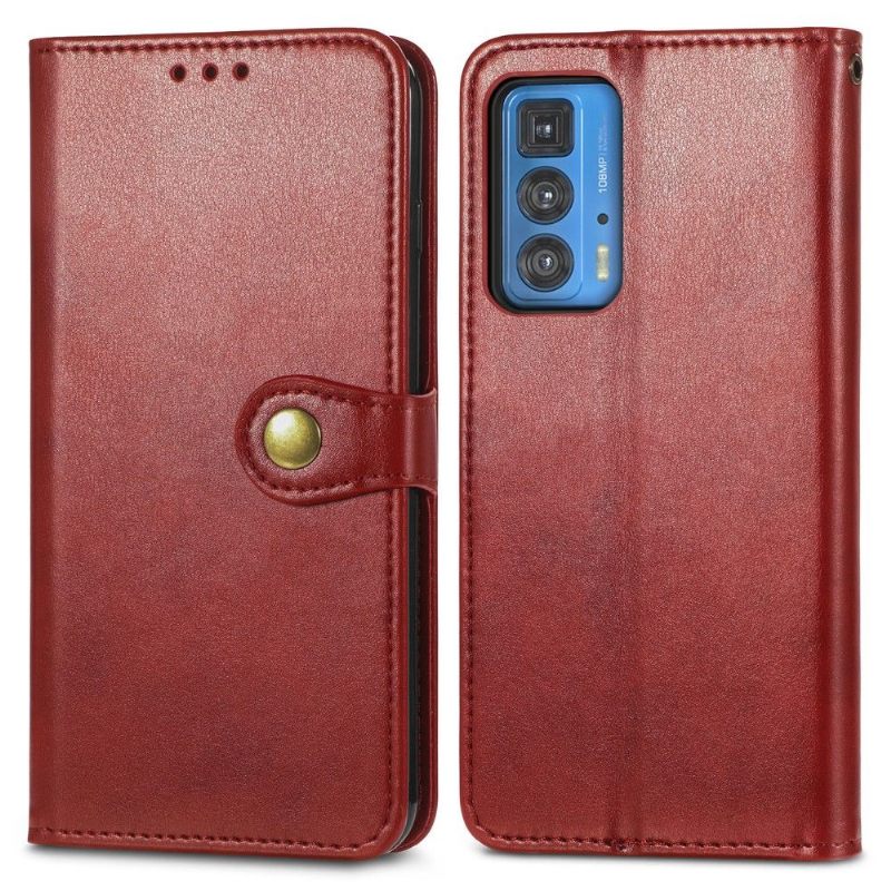 Κάλυμμα Motorola Edge 20 Pro Δερμάτινη Κάρτα Indila Faux