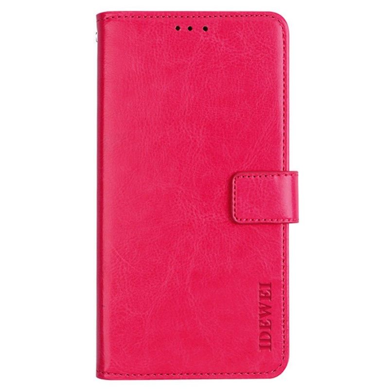 Κάλυμμα Motorola Edge 20 Pro Θήκη Flip Idewei Folio Leather Effect
