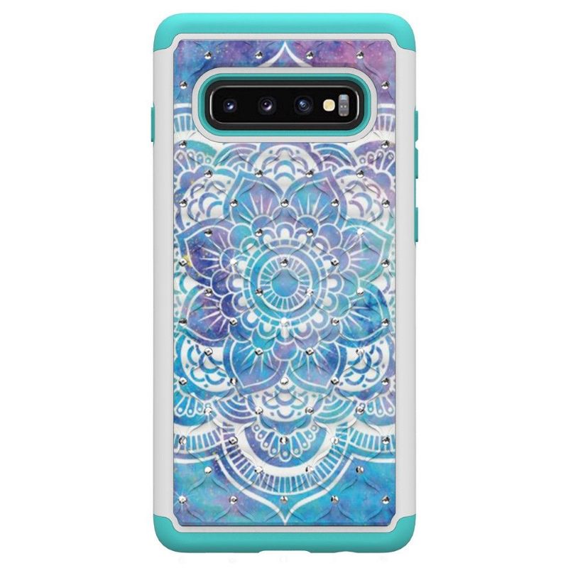Θήκη Samsung Galaxy S10 Plus Αντικραδασμική Μάνταλα Λουλούδι