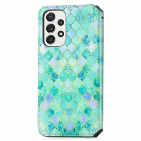 Κάλυμμα Samsung Galaxy A33 5G Θήκη Flip Arabesque Flip Flap