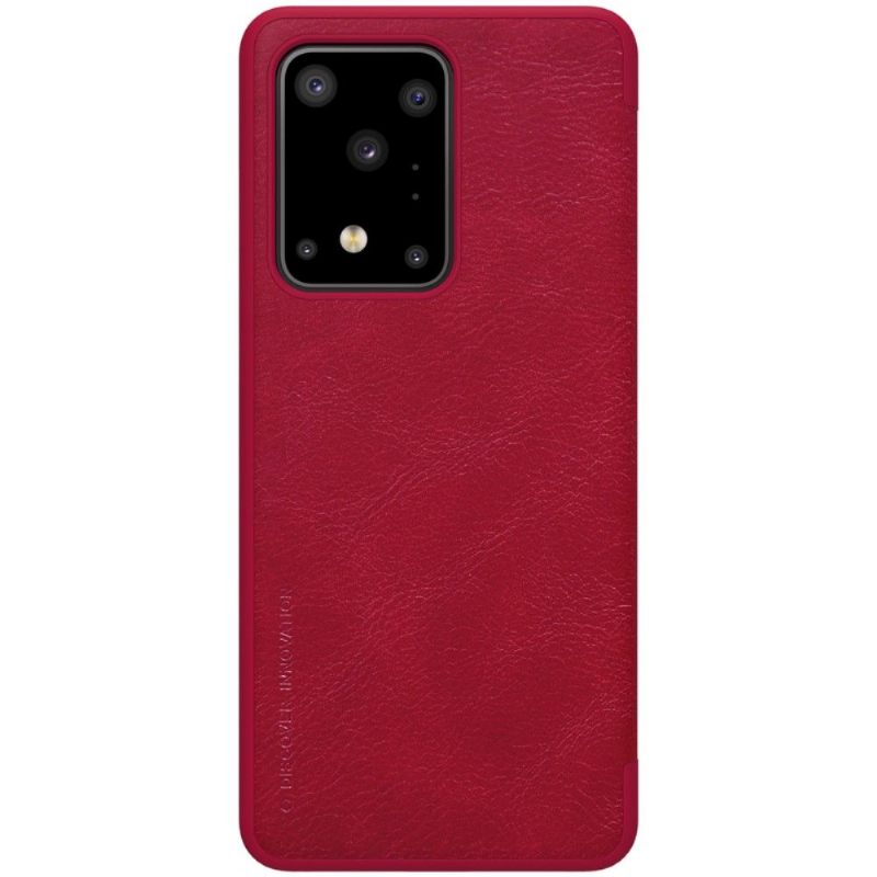 Κάλυμμα Samsung Galaxy S20 Ultra Ταπετσαρίες Από Συνθετικό Δέρμα Σειράς Qin