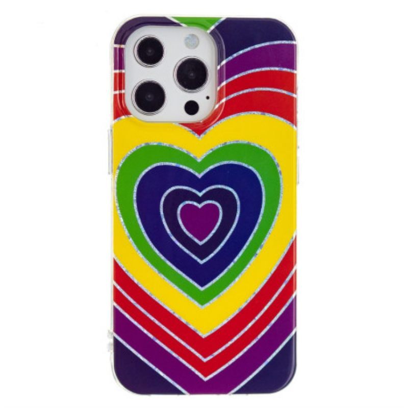 Θήκη iPhone 15 Pro Max Ψυχεδελική Καρδιά
