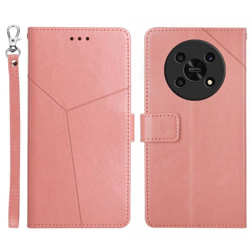 Κάλυμμα Honor Magic 4 Lite Y Lines Leather Effect