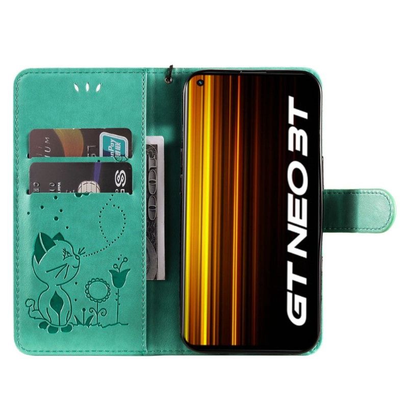 δερματινη θηκη Realme GT Neo 3T / Neo 2 Εικονογράφηση Κατ