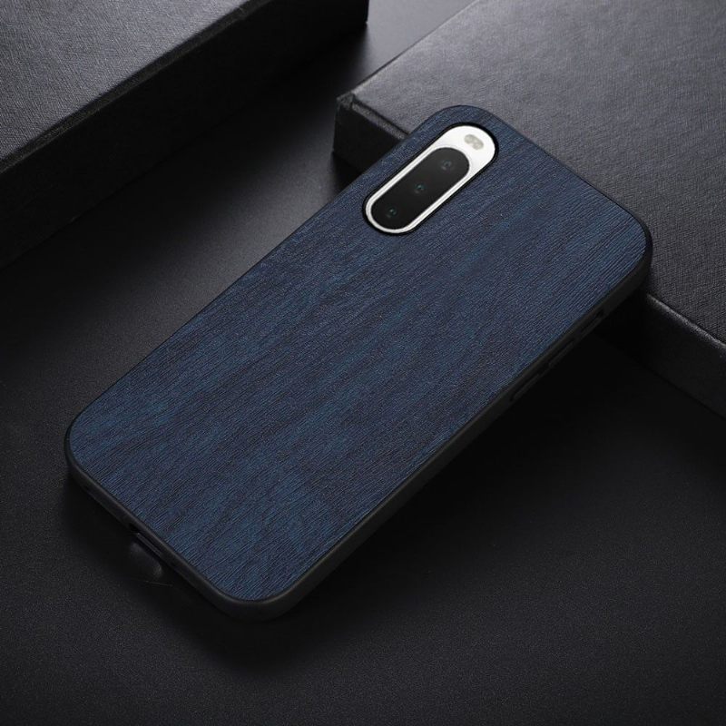 Θήκη Sony Xperia 10 IV Δερμάτινο Εφέ Wood Style