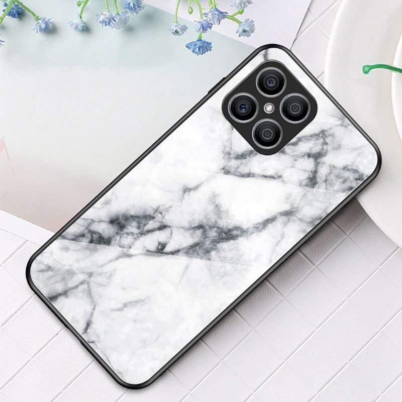 Θήκη Honor X8 Marble Lina Tempered Glass