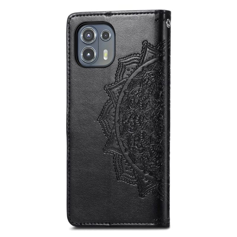 Κάλυμμα Motorola Edge 20 Lite Mandala Relief Faux Leather