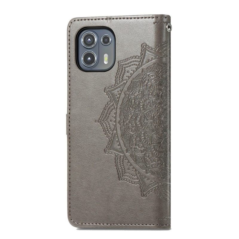 Κάλυμμα Motorola Edge 20 Lite Mandala Relief Faux Leather