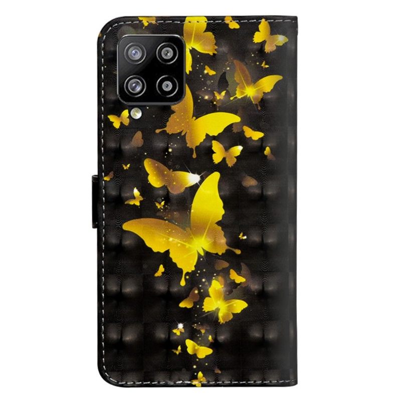 Κάλυμμα Samsung Galaxy A42 5G Χρυσές Πεταλούδες