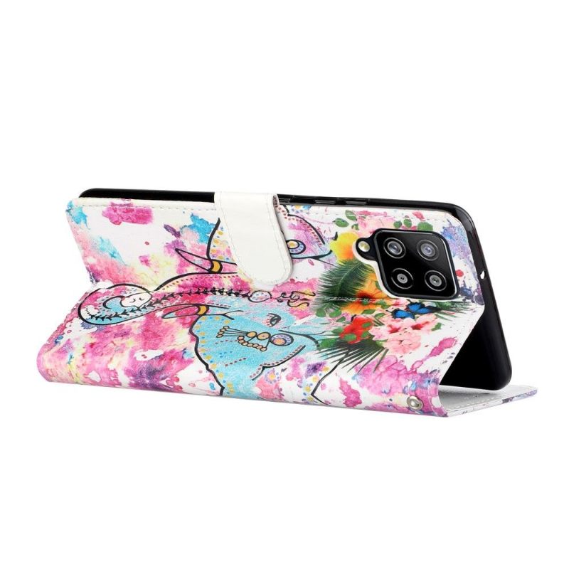 Θήκη Flip Samsung Galaxy A42 5G Τροπικός Ελέφαντας