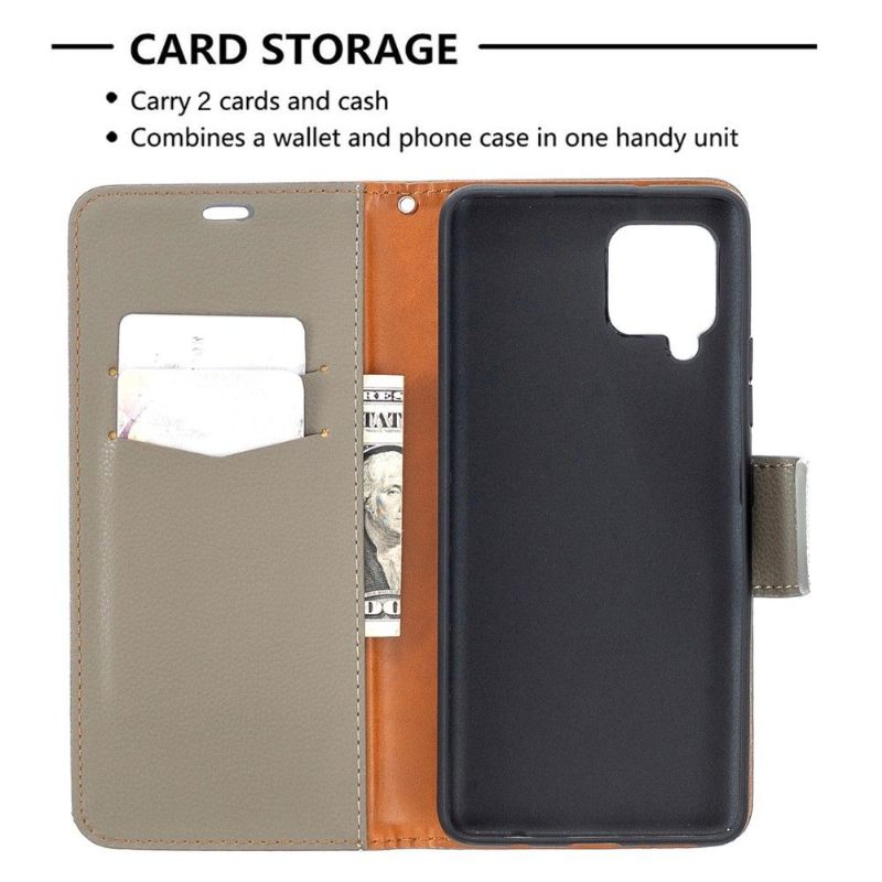 θηκη πορτοφολι Samsung Galaxy A42 5G Θήκη Flip Grained Leather Effect