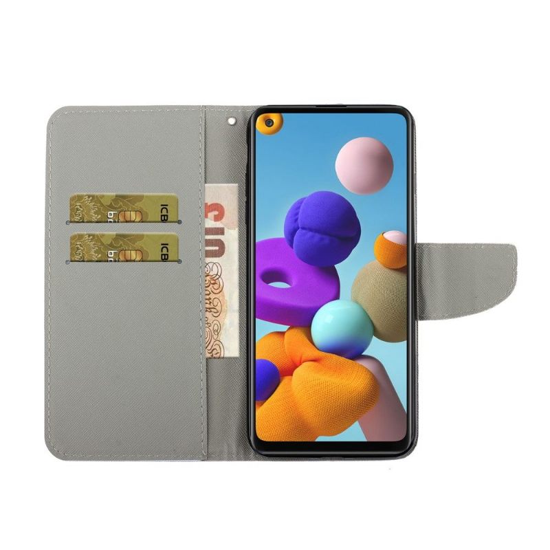δερματινη θηκη Samsung Galaxy A21s Marguerite