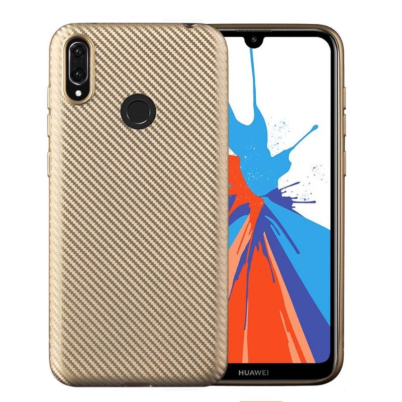 θηκη κινητου Huawei Y7 2019 Επικάλυψη Από Ανθρακονήματα