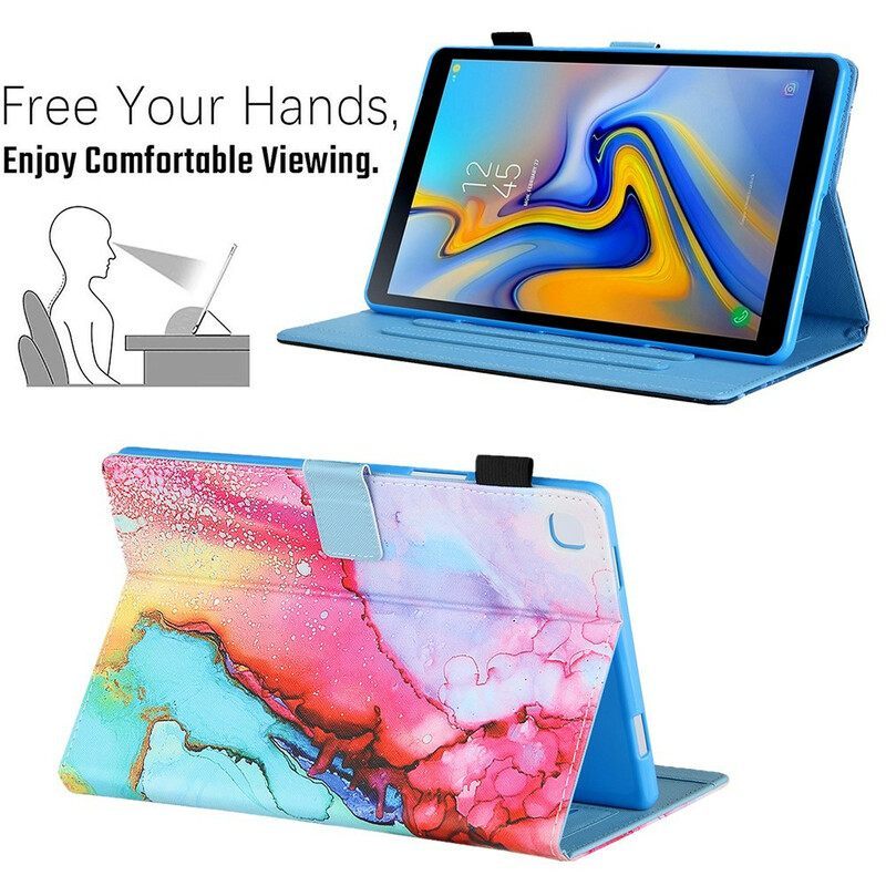δερματινη θηκη Samsung Galaxy Tab A7 Lite Μαρμάρινο Στυλ
