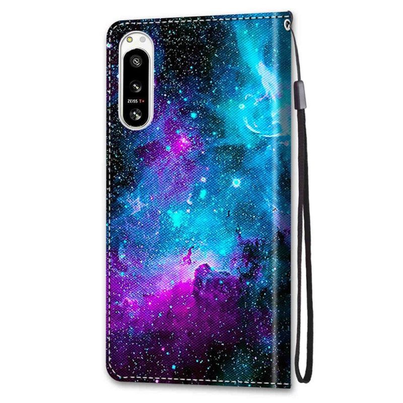 δερματινη θηκη Sony Xperia 5 IV Κοσμικός Ουρανός
