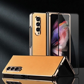 Θήκη Samsung Galaxy Z Fold 3 5G Karbon + Προστατευτική Μεμβράνη