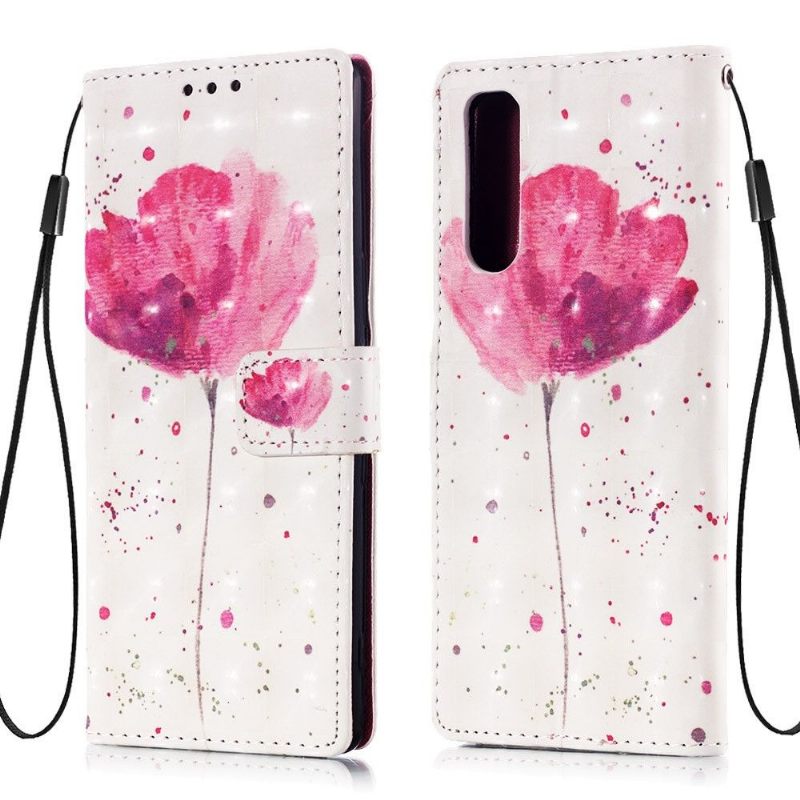 Κάλυμμα Sony Xperia 5 Ροζ Λουλούδι