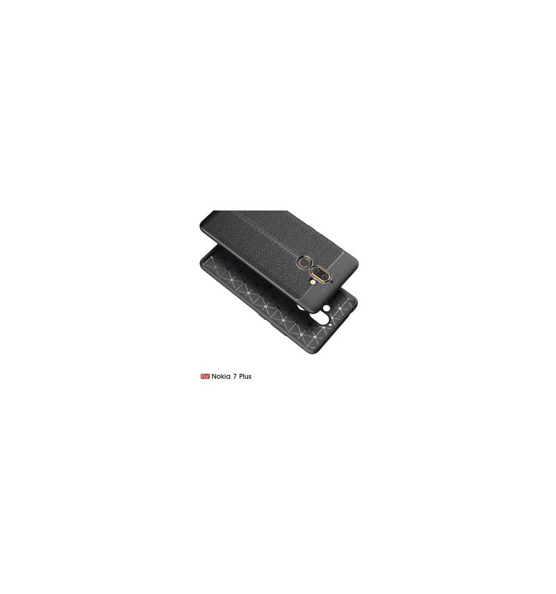 θηκη κινητου Nokia 7 Plus Litchi Texture Leather Style