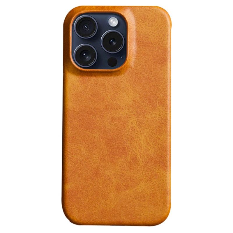 Κάλυμμα iPhone 16 Pro Εφέ Δέρματος Σιλικόνης