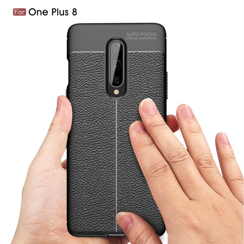 θηκη κινητου OnePlus 8 Ζελ Φινιρίσματος Από Ψεύτικο Δέρμα