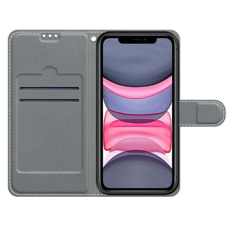 δερματινη θηκη iPhone 11 Εικονογράφηση Άγρια Φύλλα