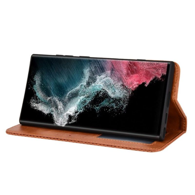 δερματινη θηκη Samsung Galaxy S22 Ultra 5G Cirénius Style Leather