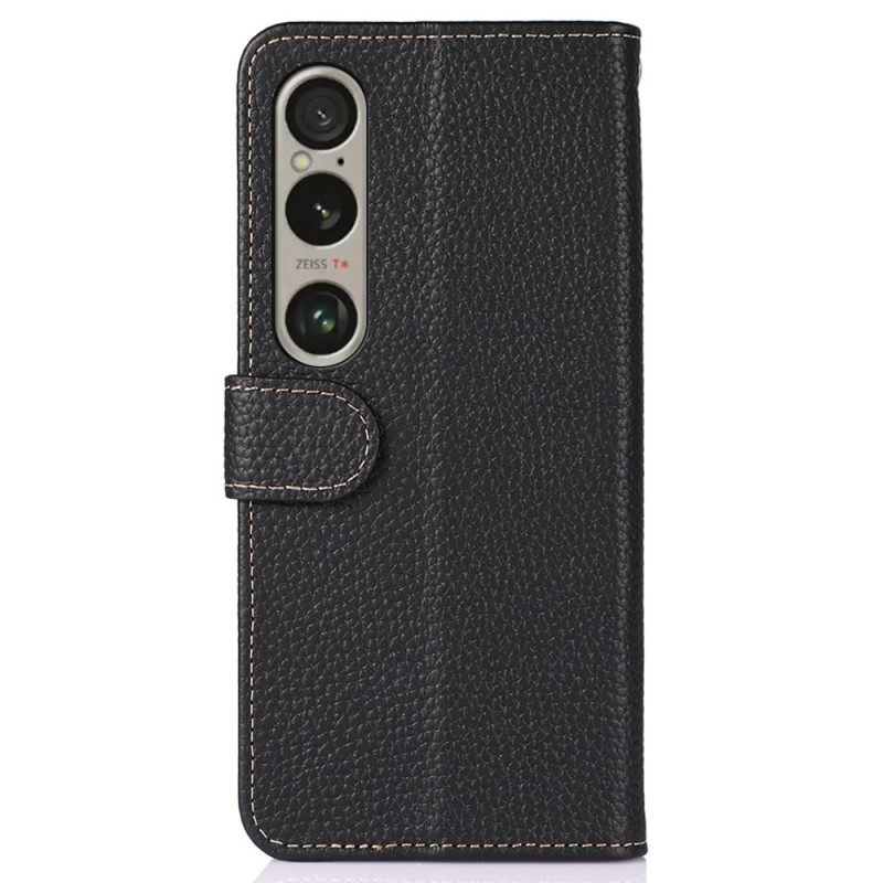 Δερματινη Θηκη Sony Xperia 1 Vi Υφή Litchi Khazneh