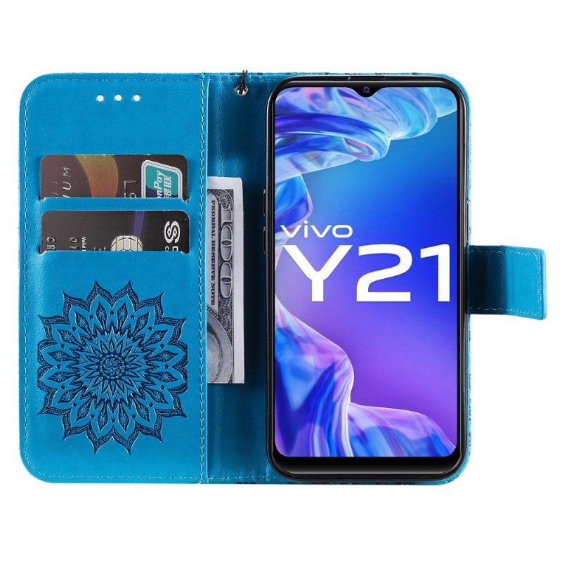 Κάλυμμα Vivo Y21 / Y21s / Y33s με κορδονι Ηλίανθος