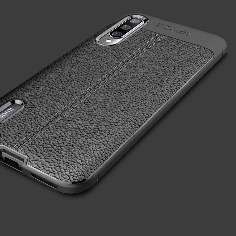 θηκη κινητου Xiaomi Mi A3 Ζελ Φινιρίσματος Από Ψεύτικο Δέρμα