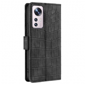 δερματινη θηκη Xiaomi 12 Pro Ana Faux Crocodile Leather