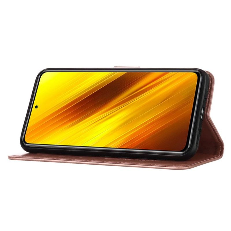 δερματινη θηκη Xiaomi 12 Pro Κάτοχος Κάρτας Butterfly Flower