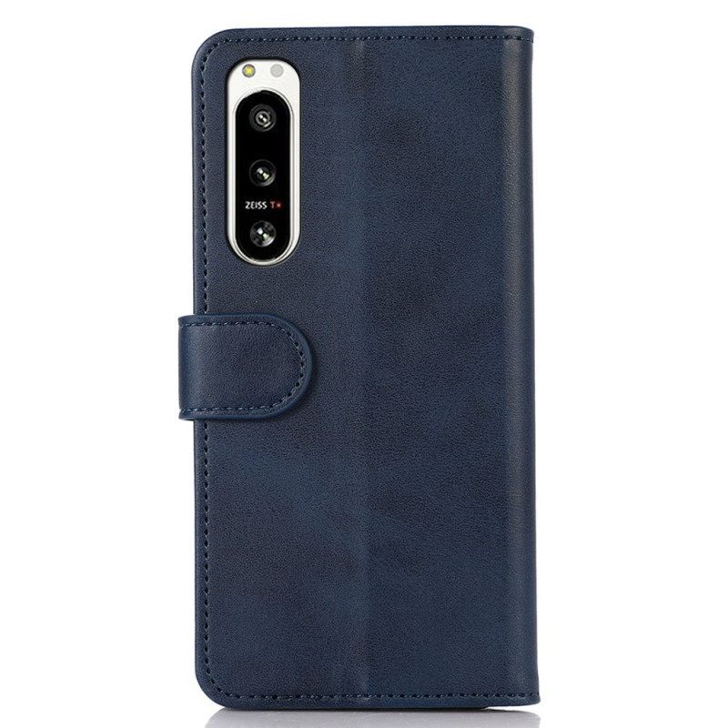 Κάλυμμα Sony Xperia 5 IV Κλασικό Δερμάτινο Στυλ