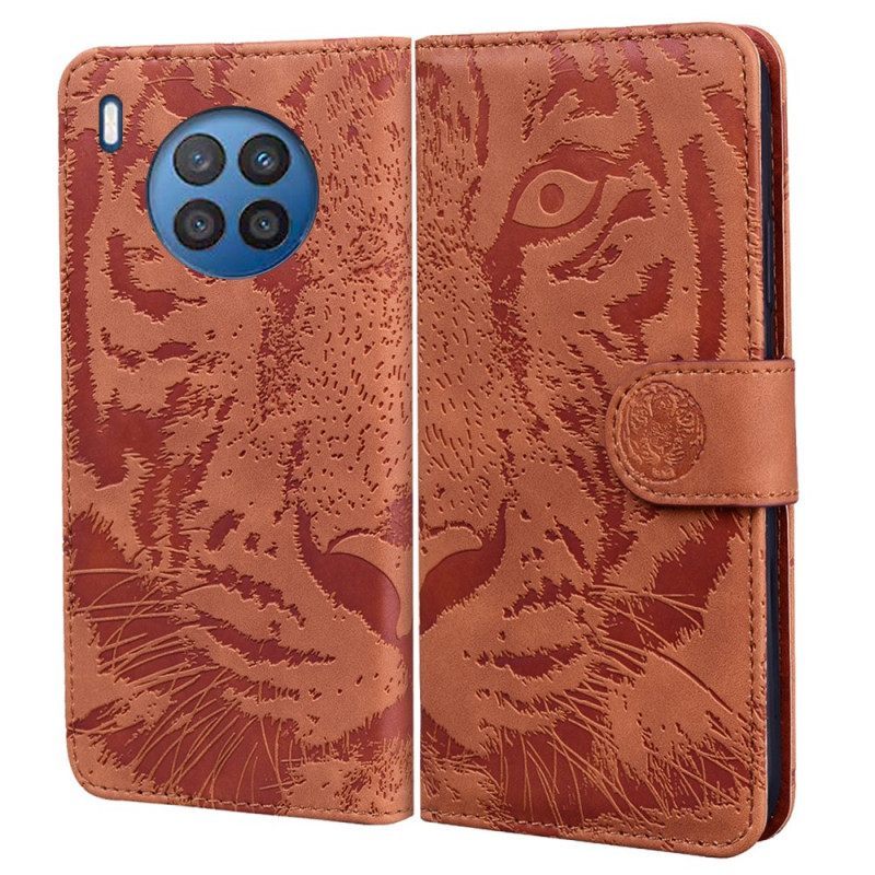 Θήκη Flip Honor 50 Lite Εκτύπωση Προσώπου Tiger