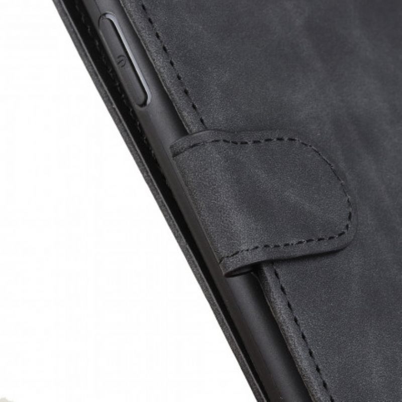 Θήκη Flip Oppo A15 Ματ Vintage Δερμάτινο Εφέ Khazneh