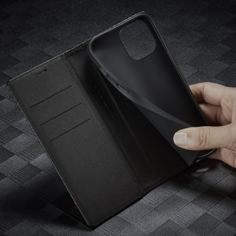 θηκη κινητου iPhone 15 Θήκη Flip Carbon Fiber Lc.imeeke