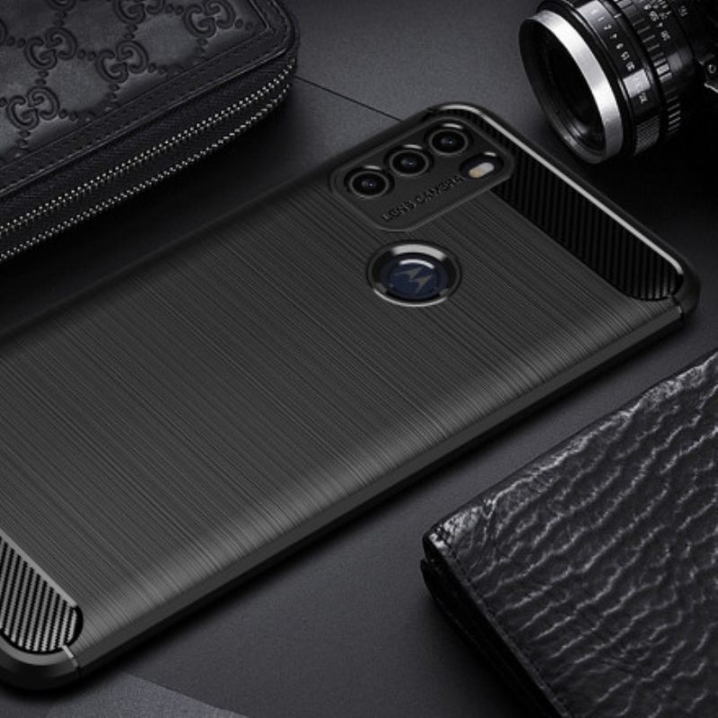 Θήκη Moto G50 Βουρτσισμένο Ανθρακόνημα